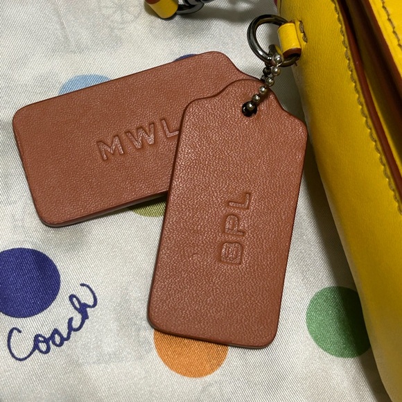 COACH Dinky “Canary” Glovetanned Leather Convertible Strap Shoulder/Crossbody - Picture 8 of 13